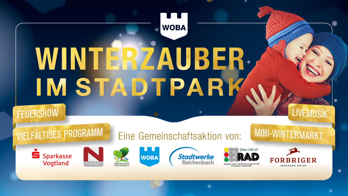 Am 26. Januar 2019 findet bereits zum sechsten Mal der Winterzauber im Stadtpark in Reichenbach i.V. statt.