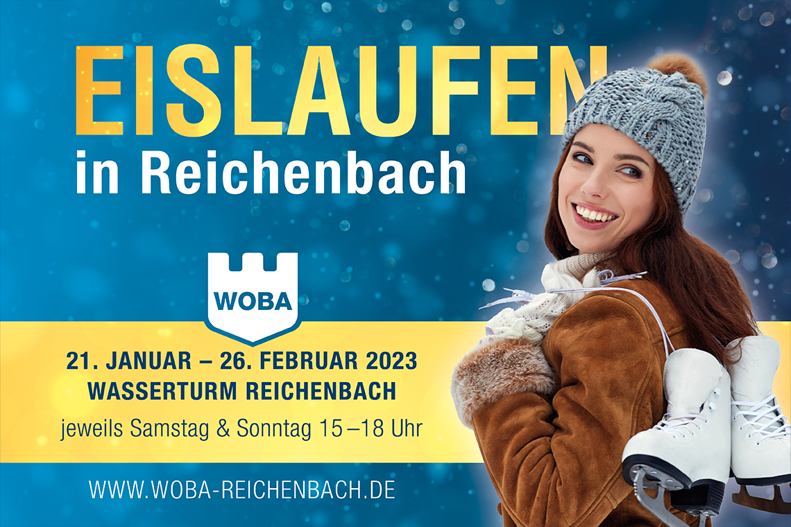 Eislaufen in Reichenbach – auf der WOBA-Eisbahn
